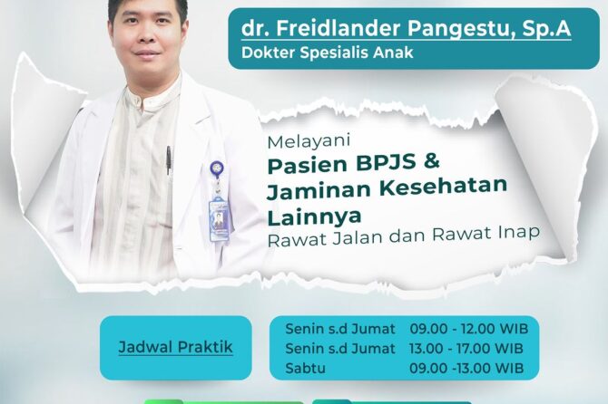 Kini, Praktek Dokter Spesialis Anak sudah bisa melayani Kepesertaan BPJS