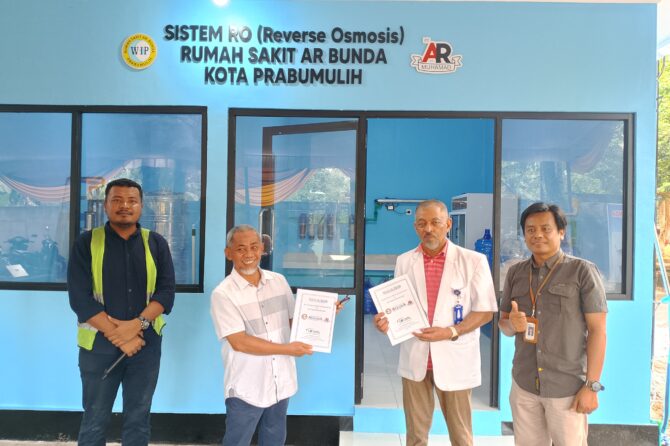 WUJUD TINGKATKAN LAYANAN TERBAIK, RS AR BUNDA RESMI LAUNCHING WATER TREATMENT PLANT & RO